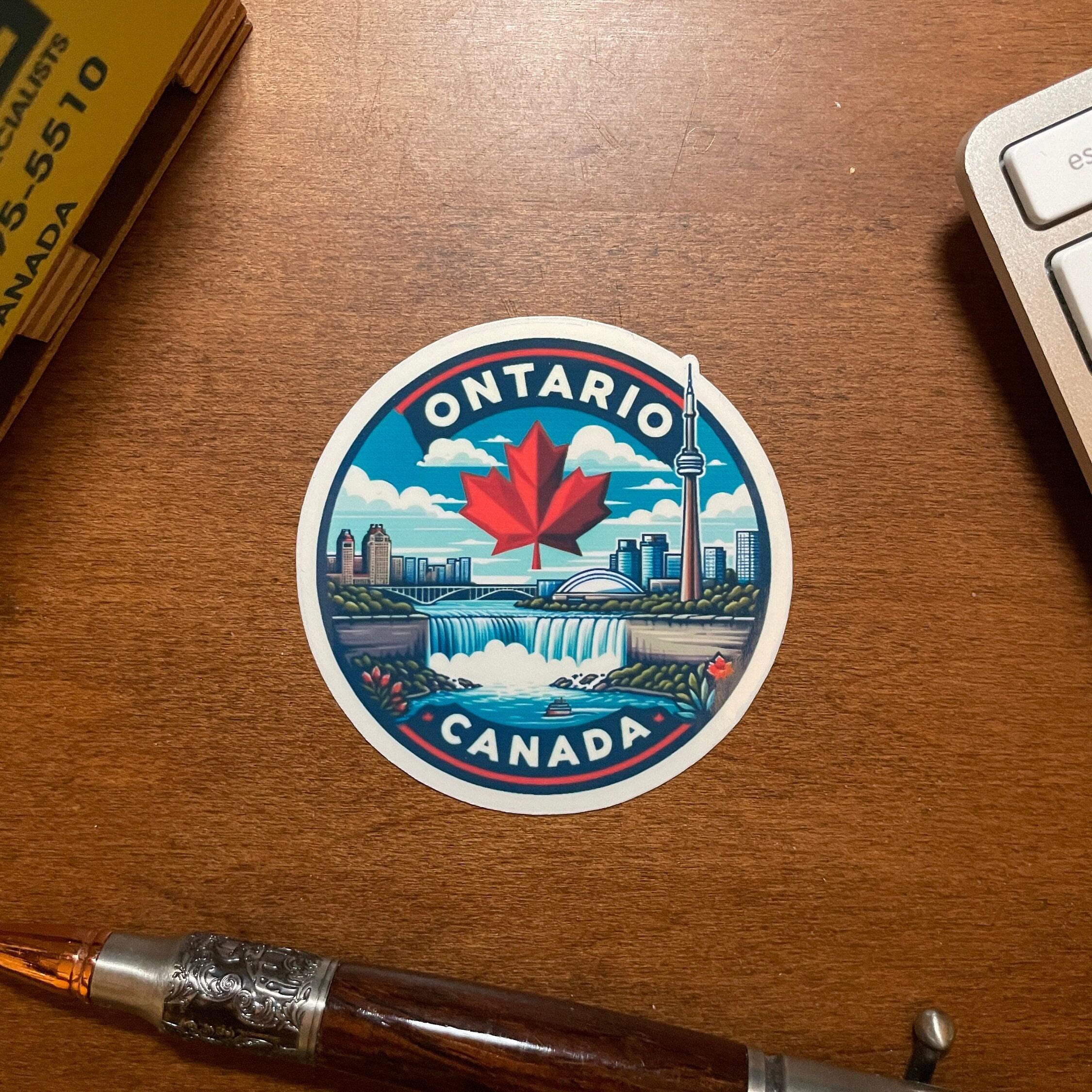Ontario, Canada, Stickers, Weatherproof Sticker, Travel Journal ...