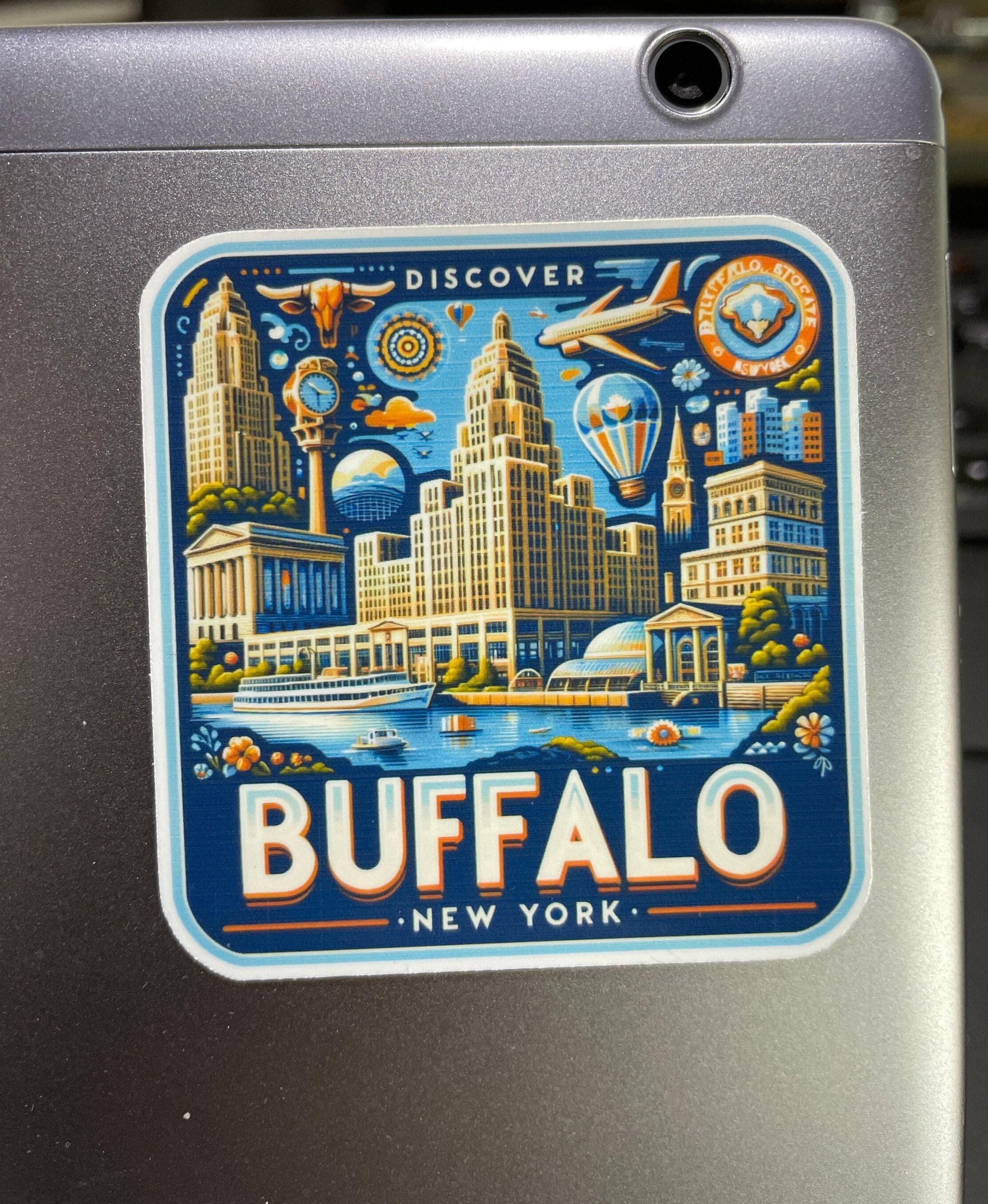 Buffalo, Stickers, Weatherproof Sticker, Travel Journal, Suitcase ...