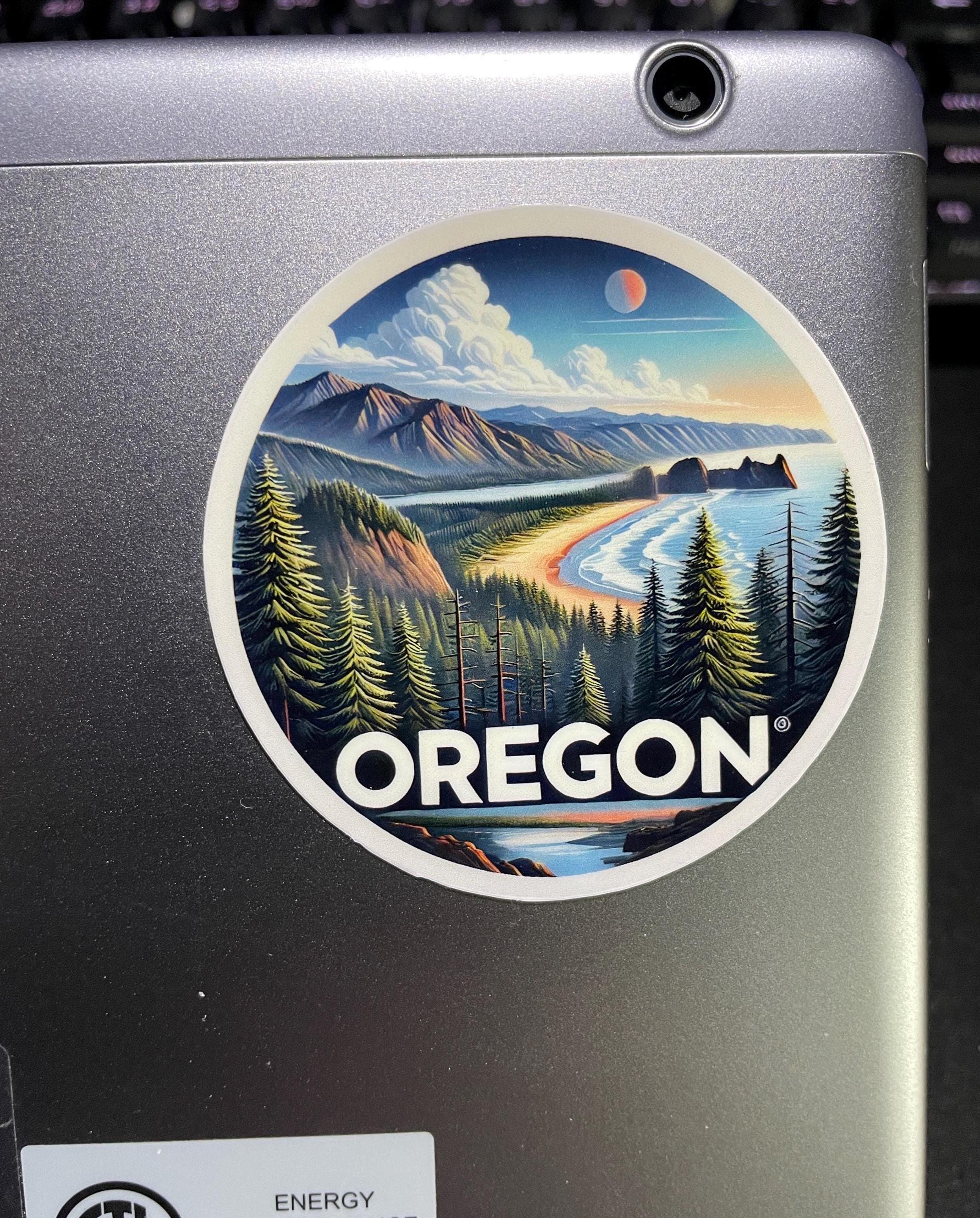 Oregon, Stickers, Weatherproof Sticker, Travel Journal, Suitcase ...