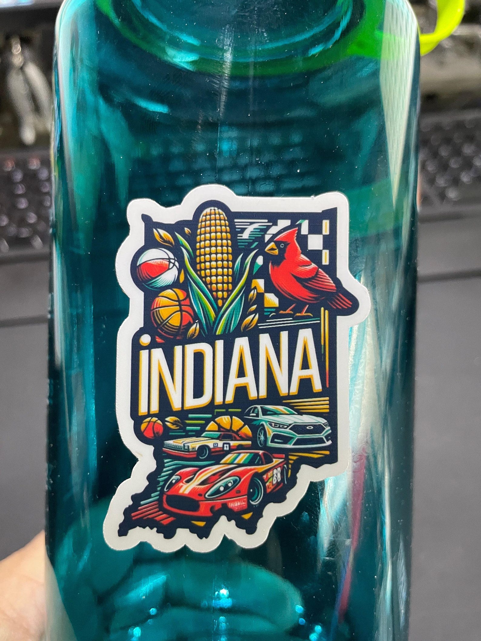 Indiana, Stickers, Weatherproof Sticker, Travel Journal, Suitcase ...