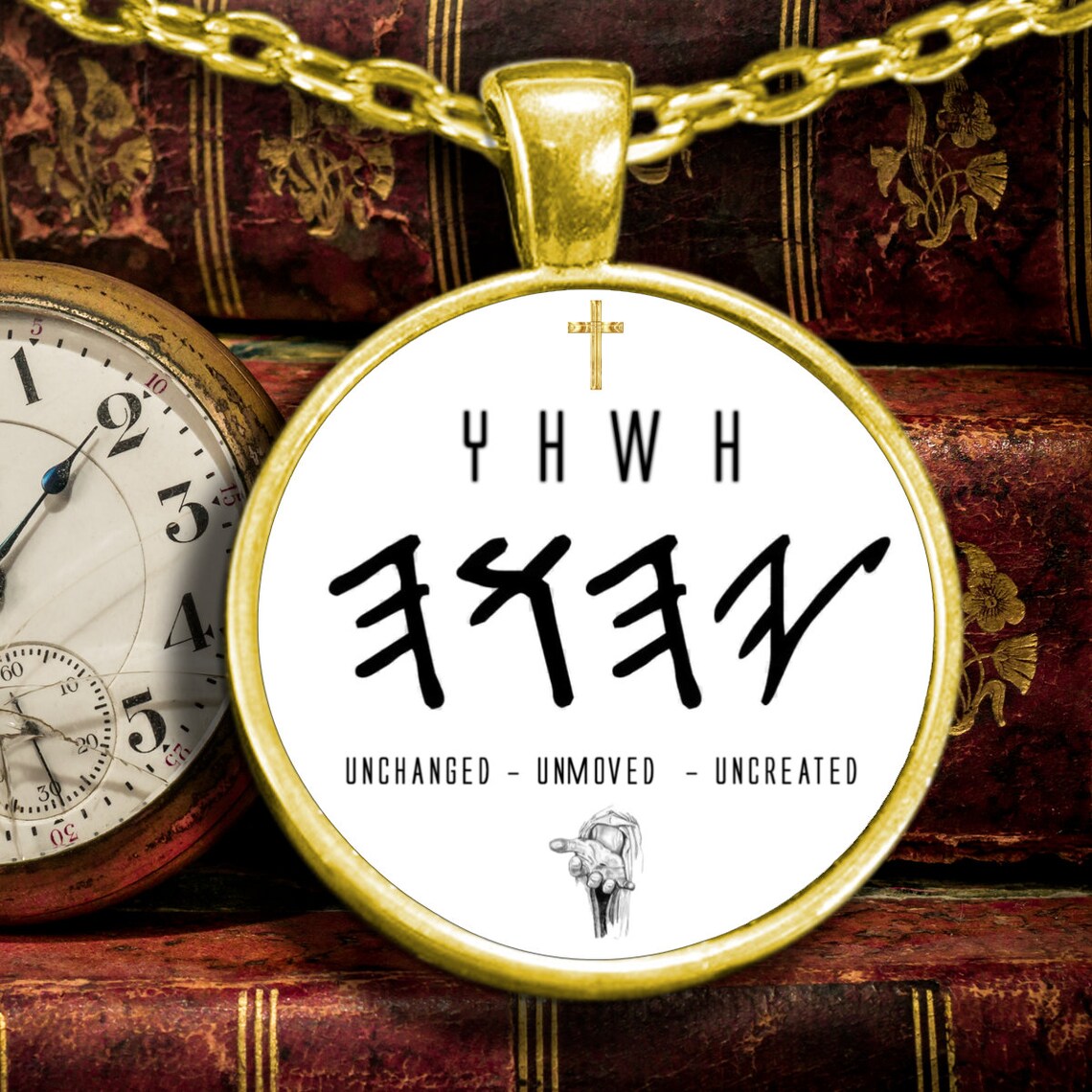 Yhwh paleo hebrew necklace/paleo hebrew yhwh neckalce/yhwh Etsy