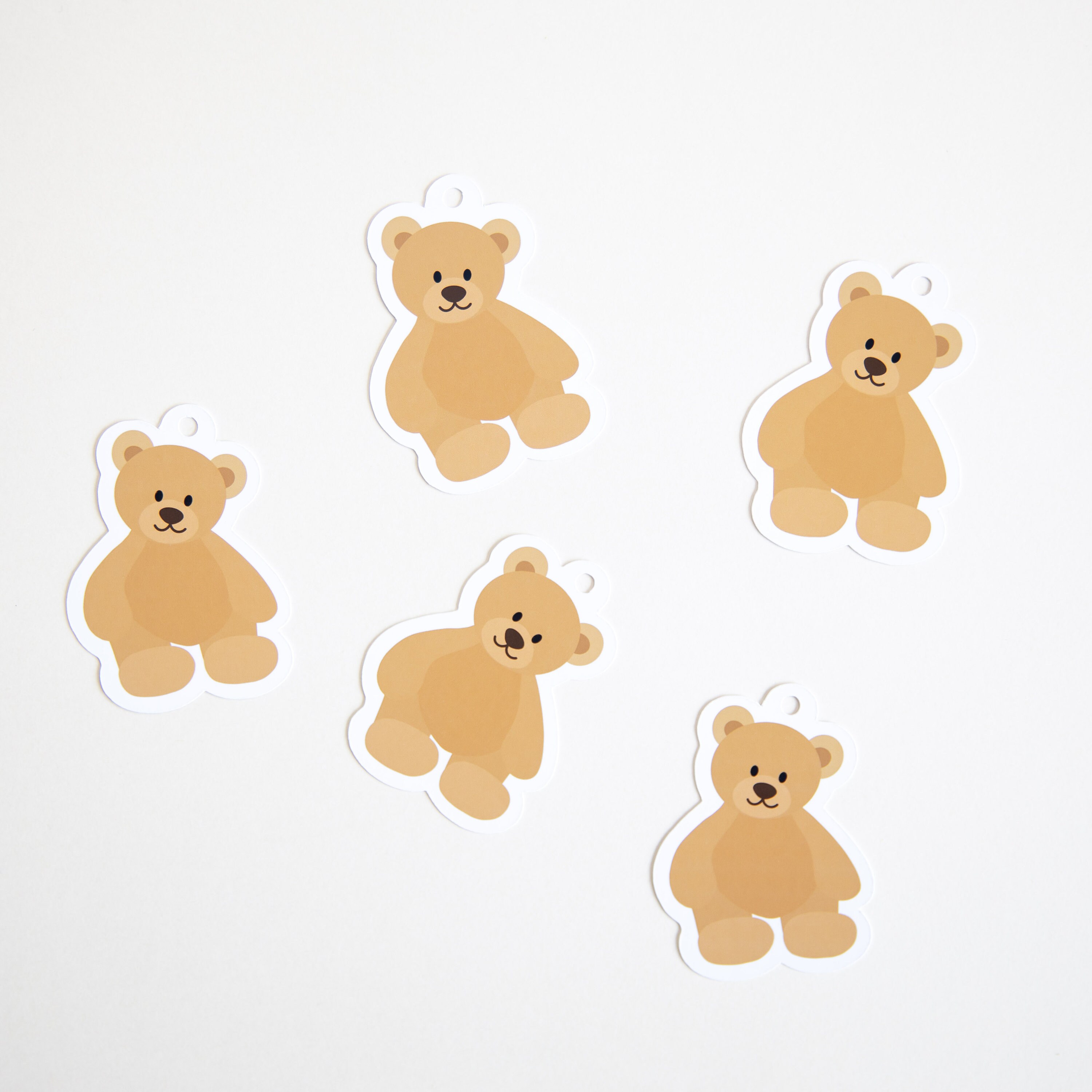 Teddy Bear Gift Tags Baby Shower Gift Tag Set Teddy Hang Etsy Australia