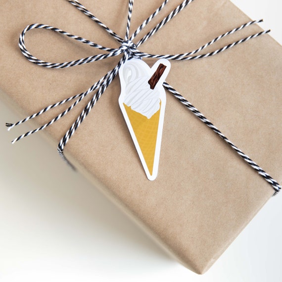 Ice Cream Gift Tags Soft Serve Gift Tag Set Hang Tags Etsy