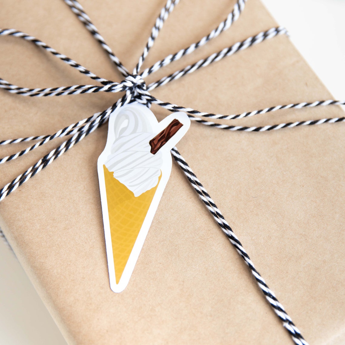 Ice Cream Gift Tags Soft Serve Gift Tag Set Hang Tags Etsy