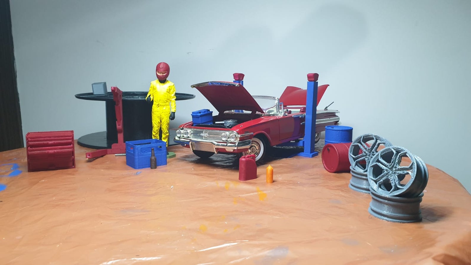 Diecast Model Diecast Diorama 1/18 Scale Diorama Scale Etsy