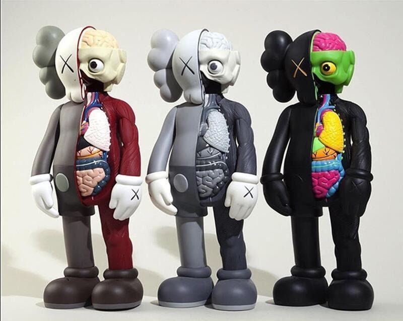 Kaws Figure Kaws Statue Kaws Flayed Art Pop Art 3d Etsy