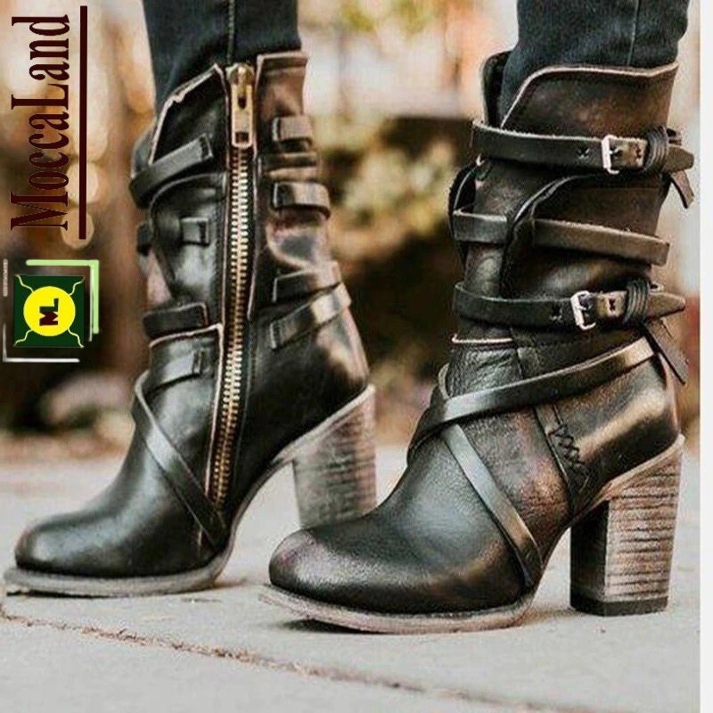Funky Combat Boots - Etsy UK