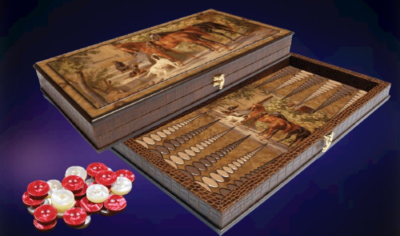 50.0 cm x 50.0 cm,Bakgammon Board Game FREE EXPRESS SHIPPING 3-6 days Worldwide !! Elegance Leather Wood Design Backgammon Set Handmade,!