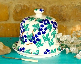 Sloe Berry Cheese Dome | Ceramic Cheese Dome | Christmas Centrepiece | Cheese Lover Gifts | Wedding Gift Couple Unique
