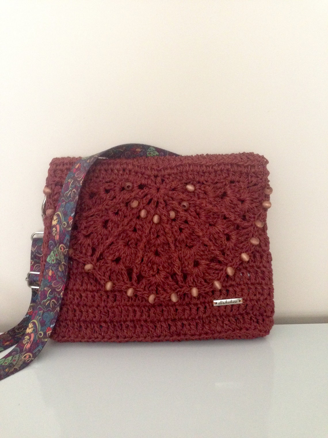 Handmade Paper Yarn Bag Crochet Bag Summer Bag Shoulder Etsy