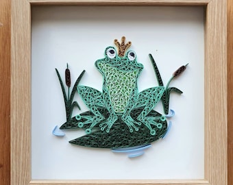 Quilled Paper Frog