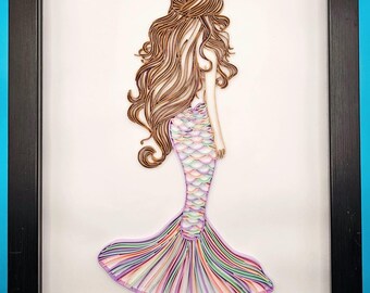 Paper Quilled mermaid