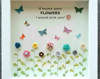Flower Garden Mother&#39;s gift (Button Art)