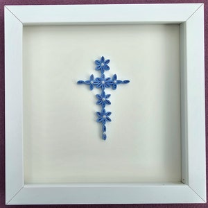 Quilled Blue Cross