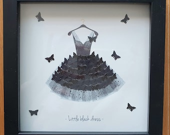 Little Black Dress (Butterfly Art)