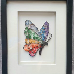 Quilled Rainbow Butterfly