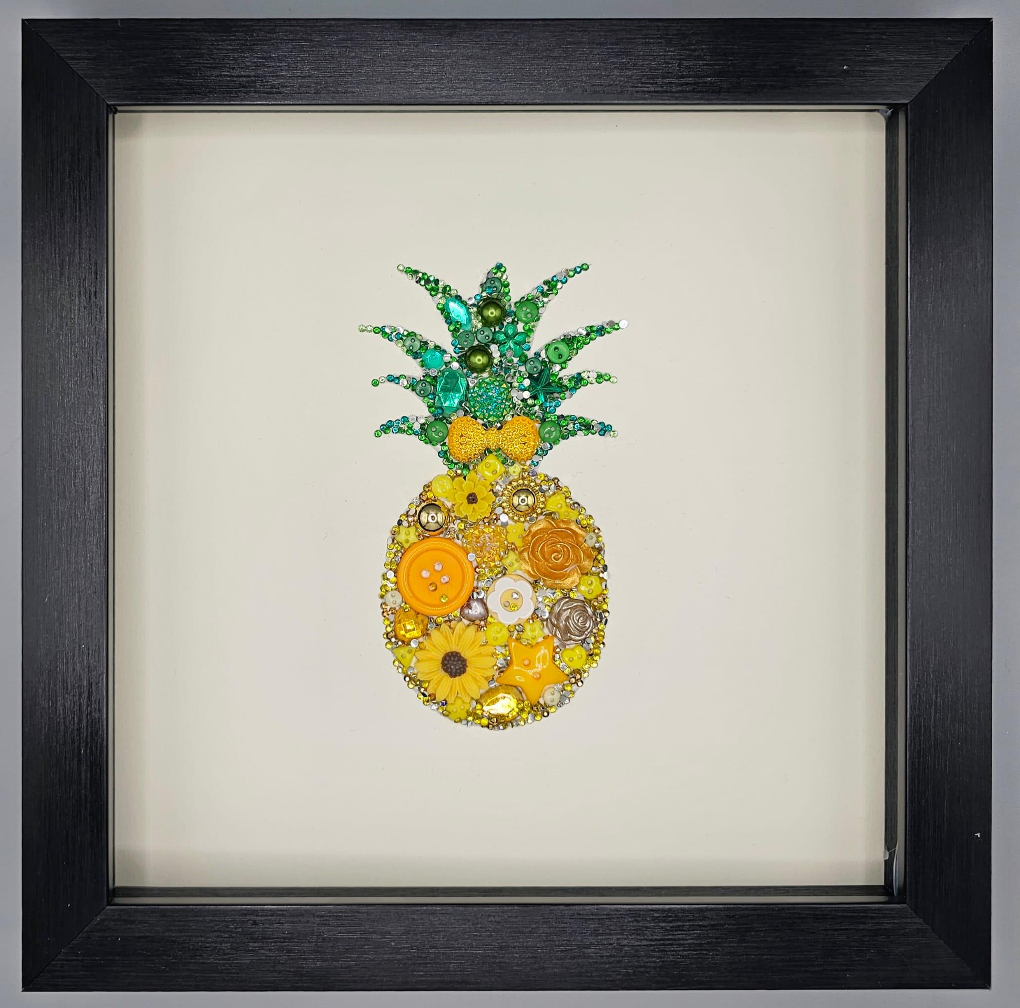 Button Pineapple (button Art) - Etsy