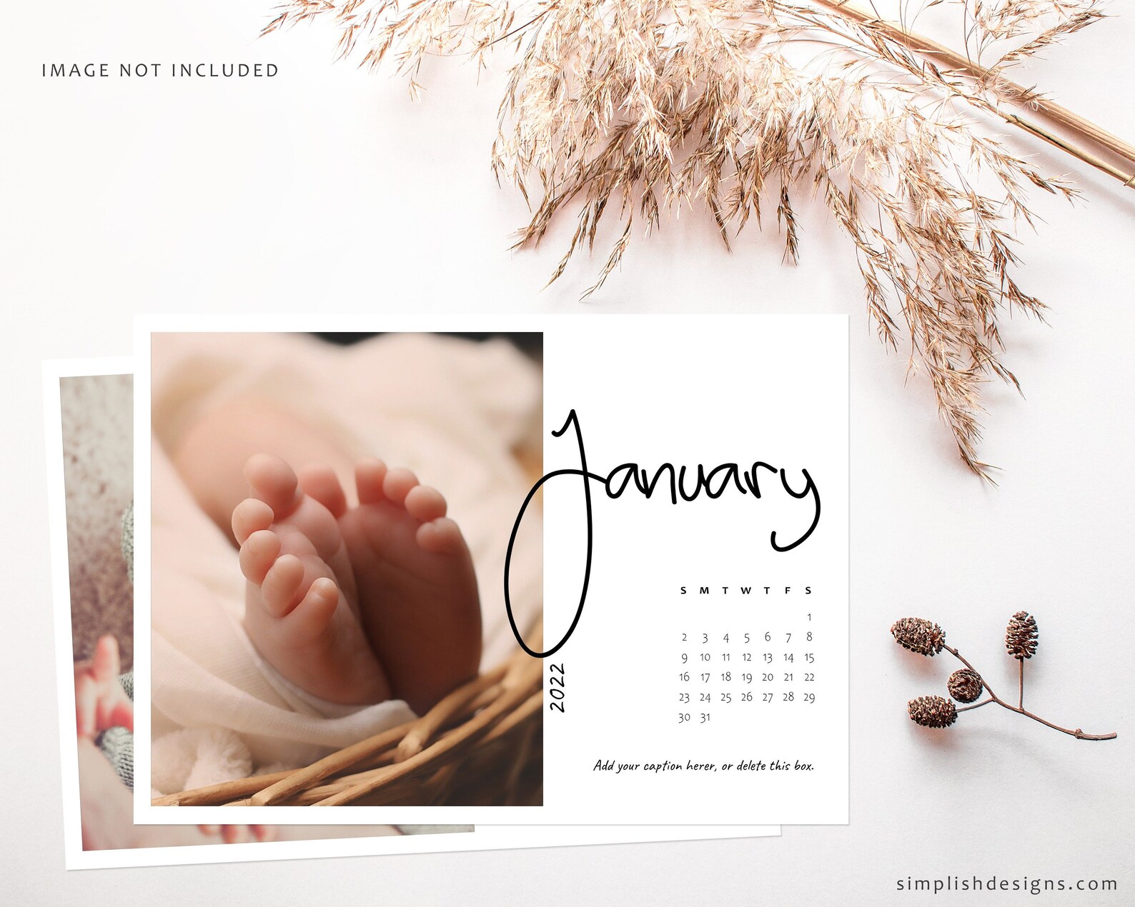 EDITABLE 2022 Personalized Photo Calendar Photo Calendar Etsy