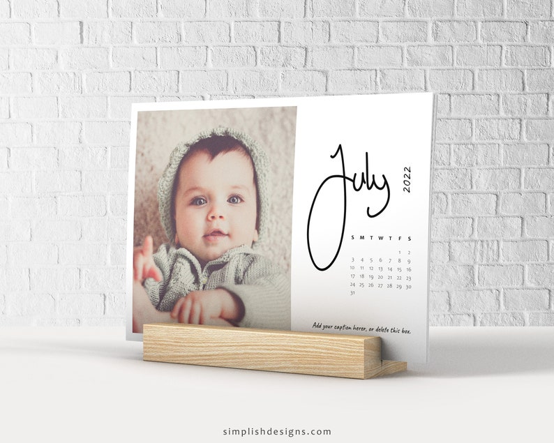 EDITABLE 2022 Personalized Photo Calendar Photo Calendar Etsy