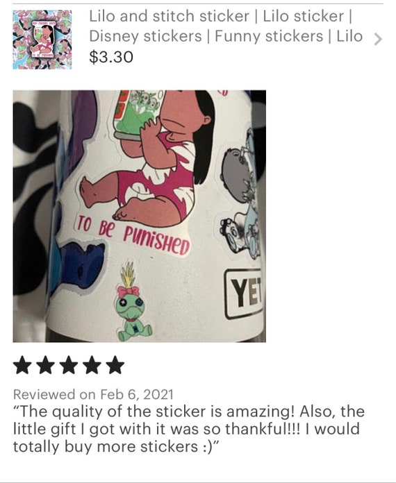 Stickers Stitch Disney, Decals Sticker