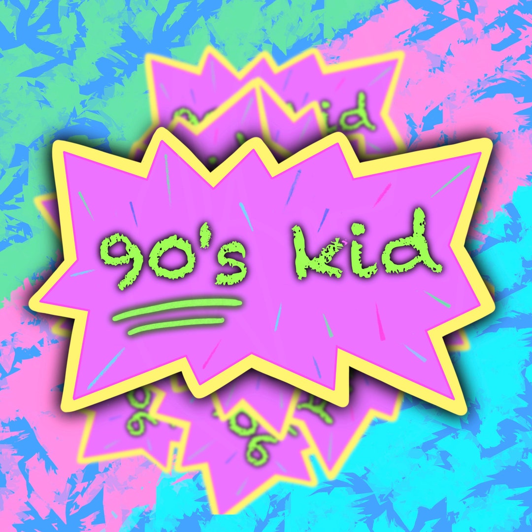 90s-kid-sticker-retro-90s-sticker-nickelodeon-kids-tie-dye-etsy