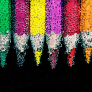 Art Pens Colored Pencils Digital Print