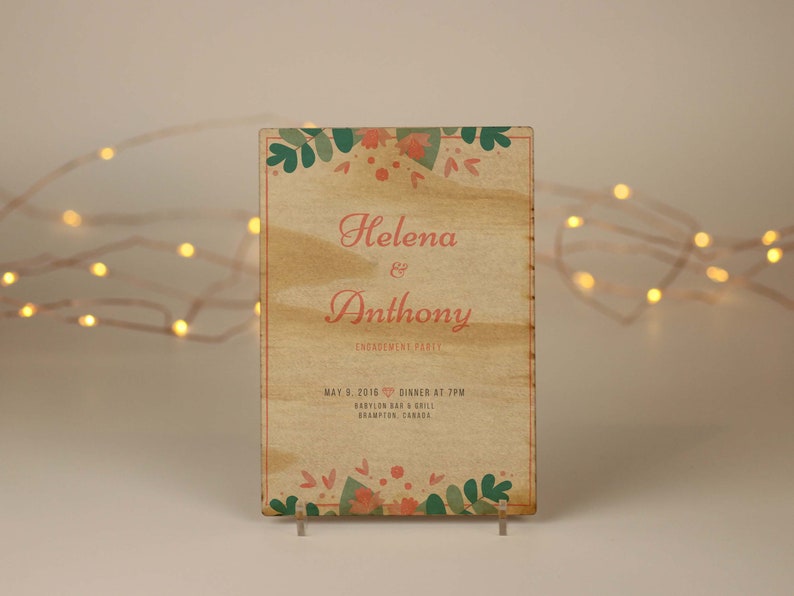 Transparent Custom Invitation CUSTOM Wedding Invitation Acrylic Simple Creation Premium Acrylic Personalised Glass Look Wedding Invite