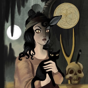 Witch of Walpurgis - Haunted Mansion Changing Portrait Shifting Lenticular