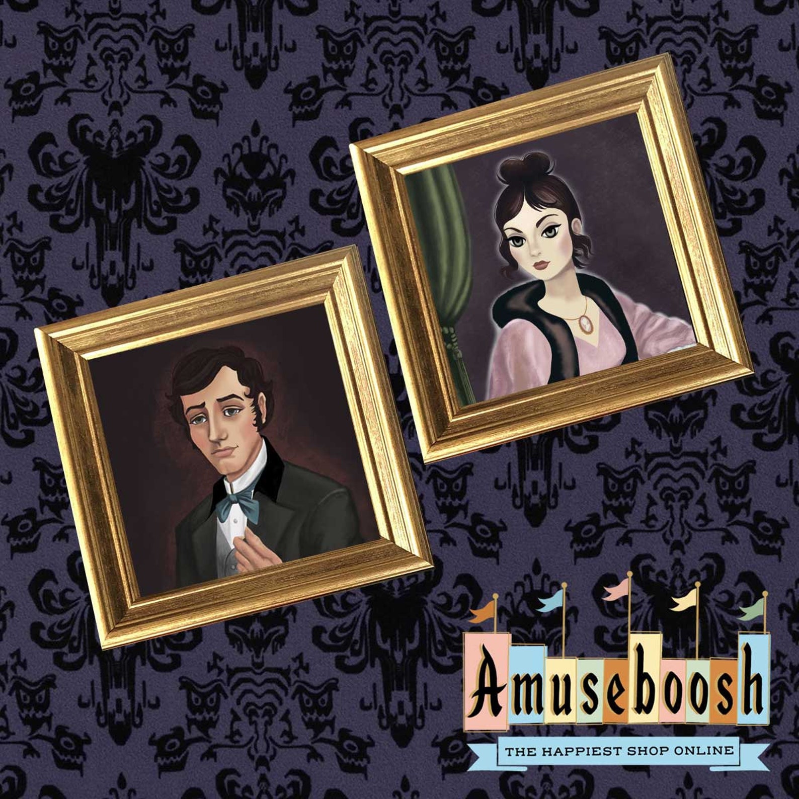 Master Gracey Haunted Mansion Changing Portrait Shifting Etsy
