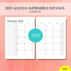 Agenda 2022 | Dia por Pagina |: Calendario Anual y Mensual