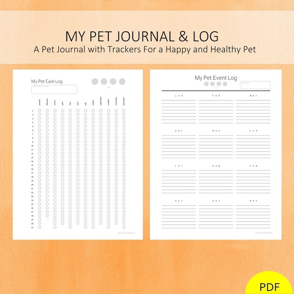 Pet Journal Etsy