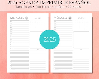 Agenda 2022 | Dia por Pagina |: Calendario Anual y Mensual