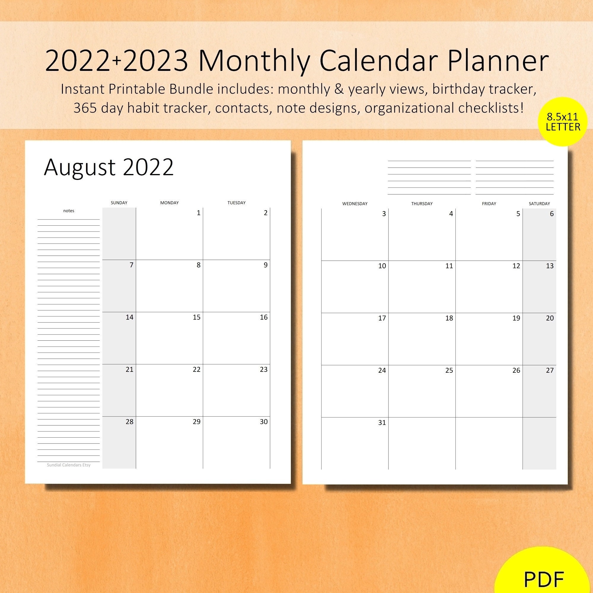 2023 Calendar 8.5 X 11 2023 Calendar 8.5 X 11