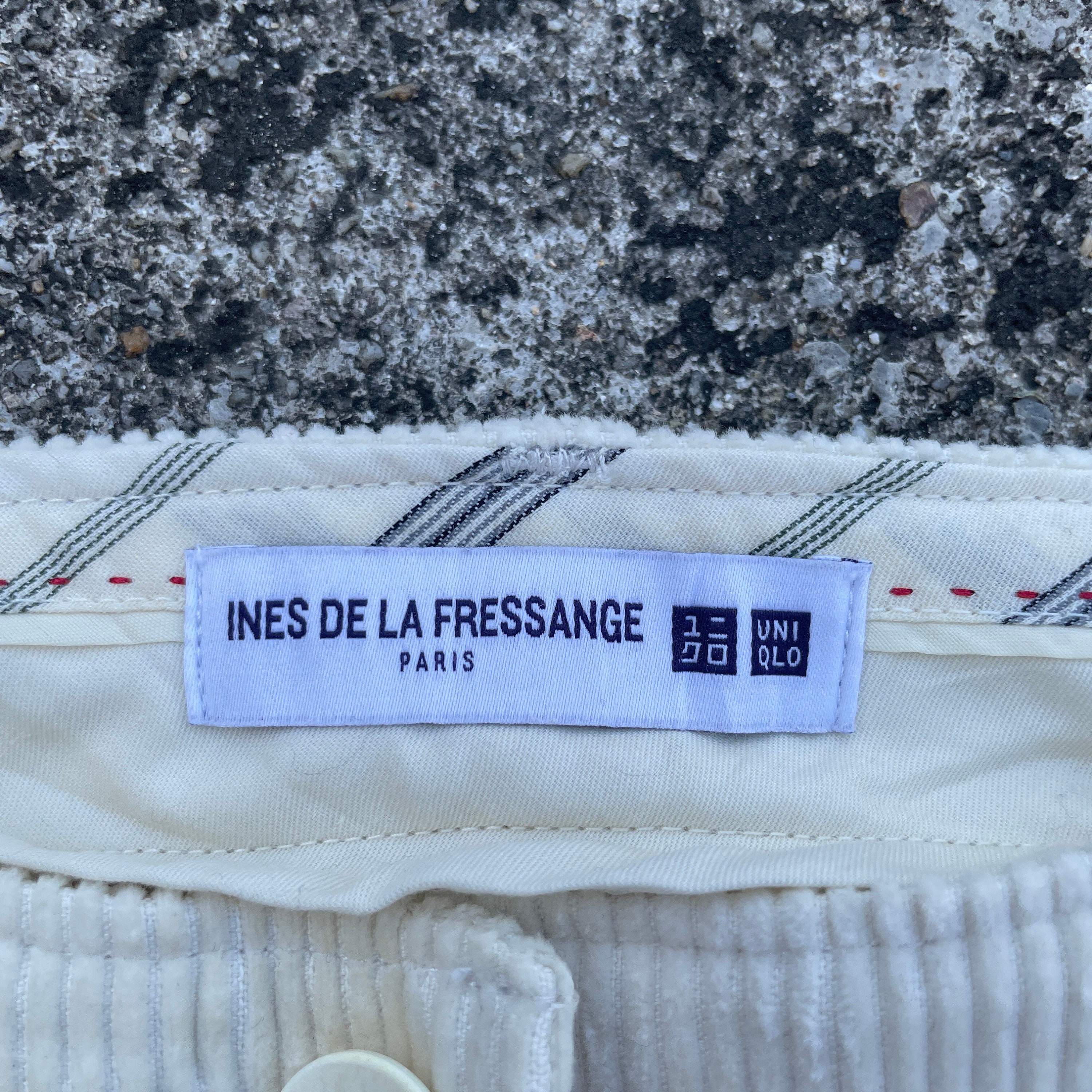 Gonne UNIQLO INES DE LA FRESSANGE En Coton Luxe Blanc - Taille 42 IT - Occasion Très Bon état