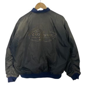 Vintage Japanese Designer Bomber Jacket Vintage Japanese Designer Saga Multimedia Bomber Jacket Size XL