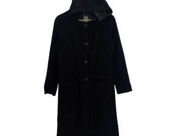 Vintage AGNES B Paris Trench Coat Double Breasted Jacket Size 3