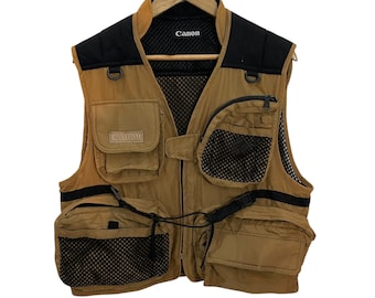 Vintage Canon Tactical Vest Jacket Canon Streetwear - Etsy UK