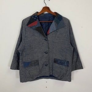 Vintage Unbranded Patchwork Coat Jacket Vintage Unbraded Patchwork Designer Jacket Size M
