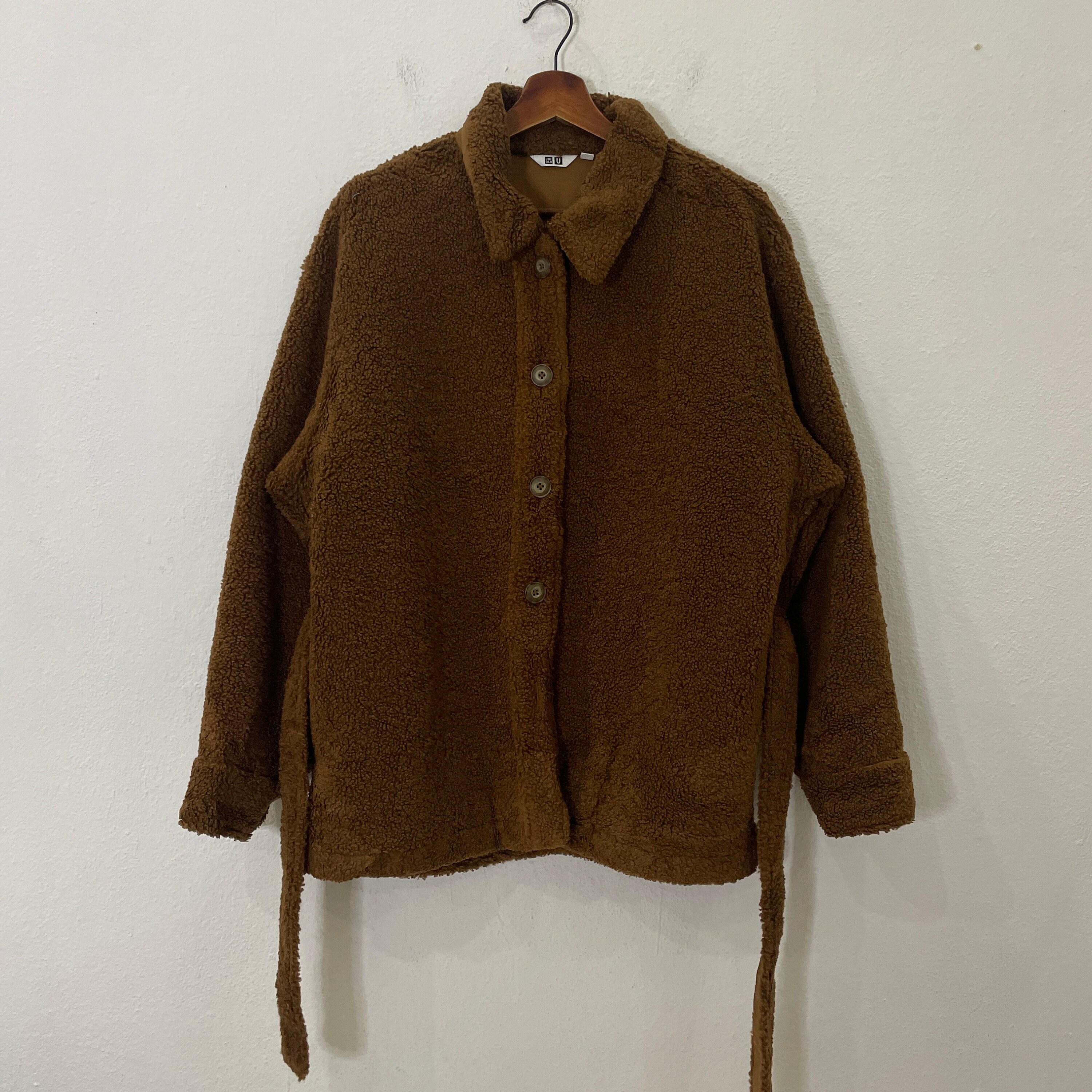 Lemaire, Vintage Lemaire X Uniqlo Jacket Vintage Lemaire X Uniqlo Fleece Jacket Vintage Lemaire X Uniqlo Fleece Button Ups Jacket Size L