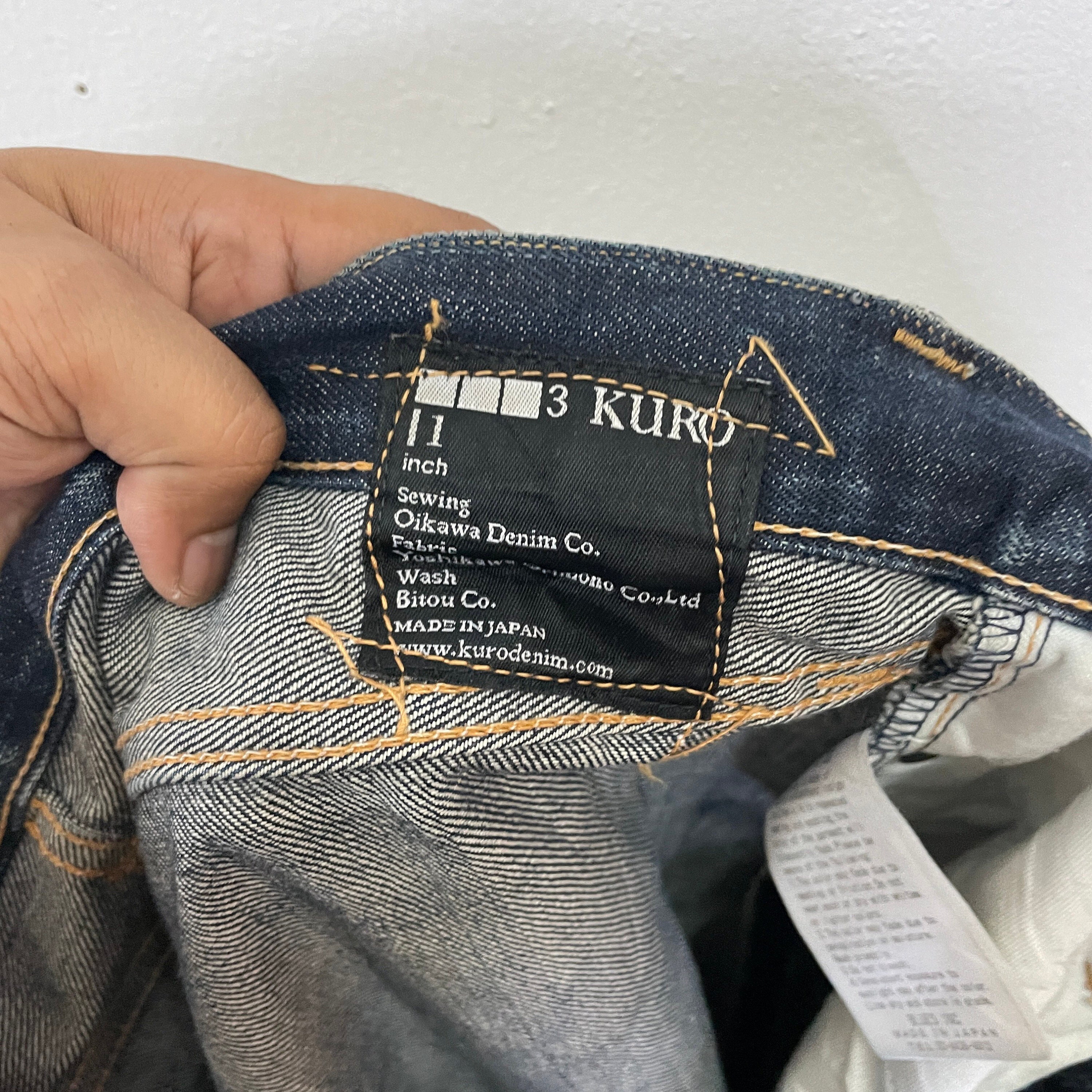 Vintage Kuro Selvedge Distressed Denim Jeansvintage Kuro