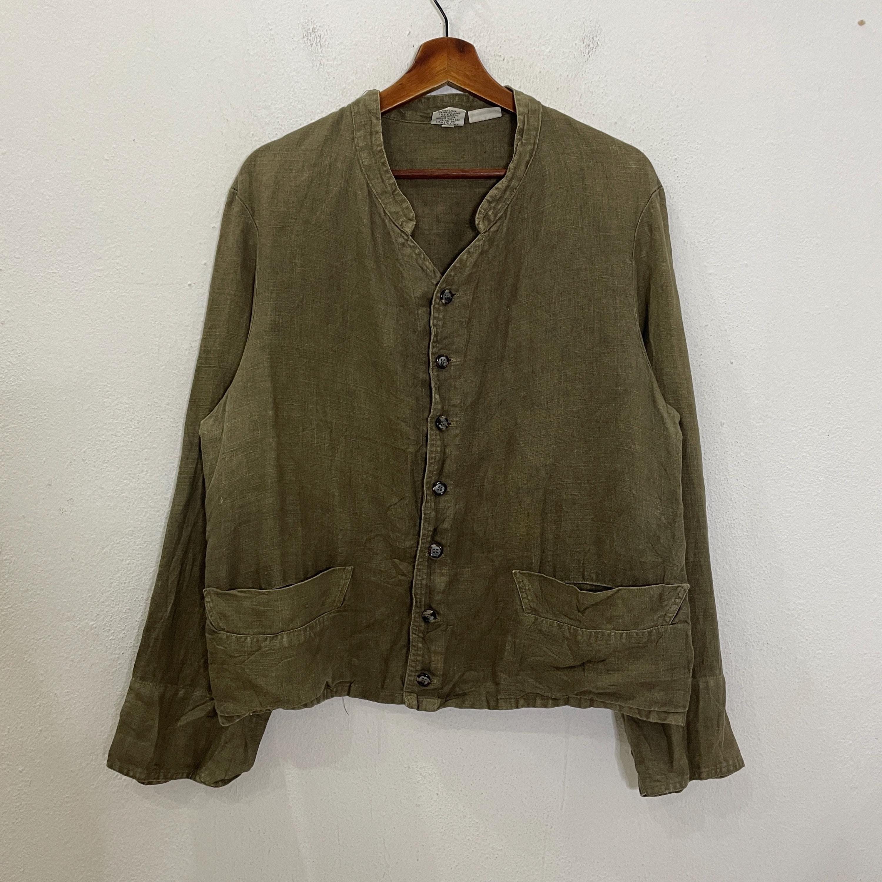 Shades CP - | Linen Cp Jacket Vintage & Oliveito Stitch and 