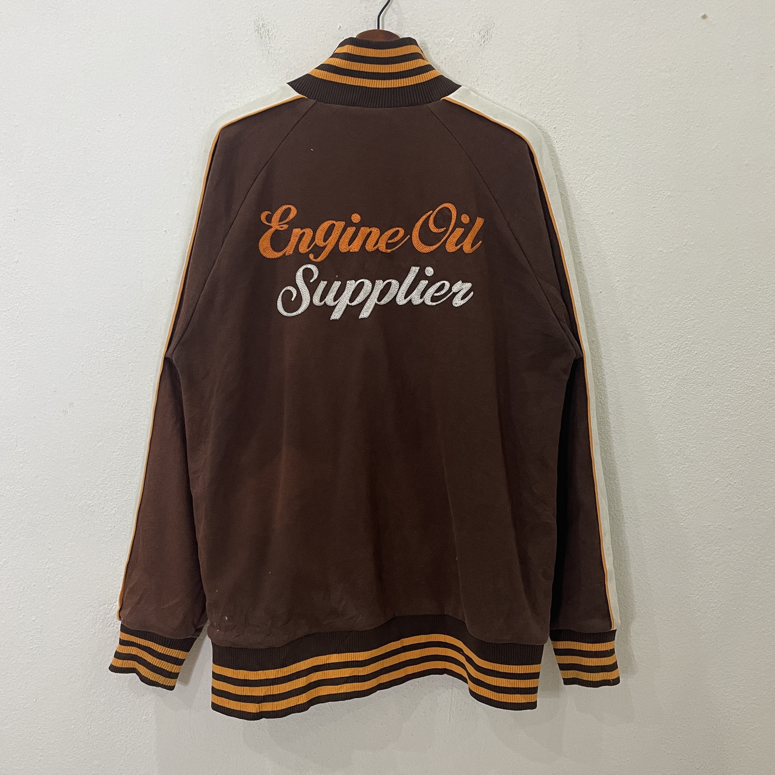 ジャケット・アウター Varsity jacket 76 lubricants Vintage 76 Lubricant motor oil varsity jacket