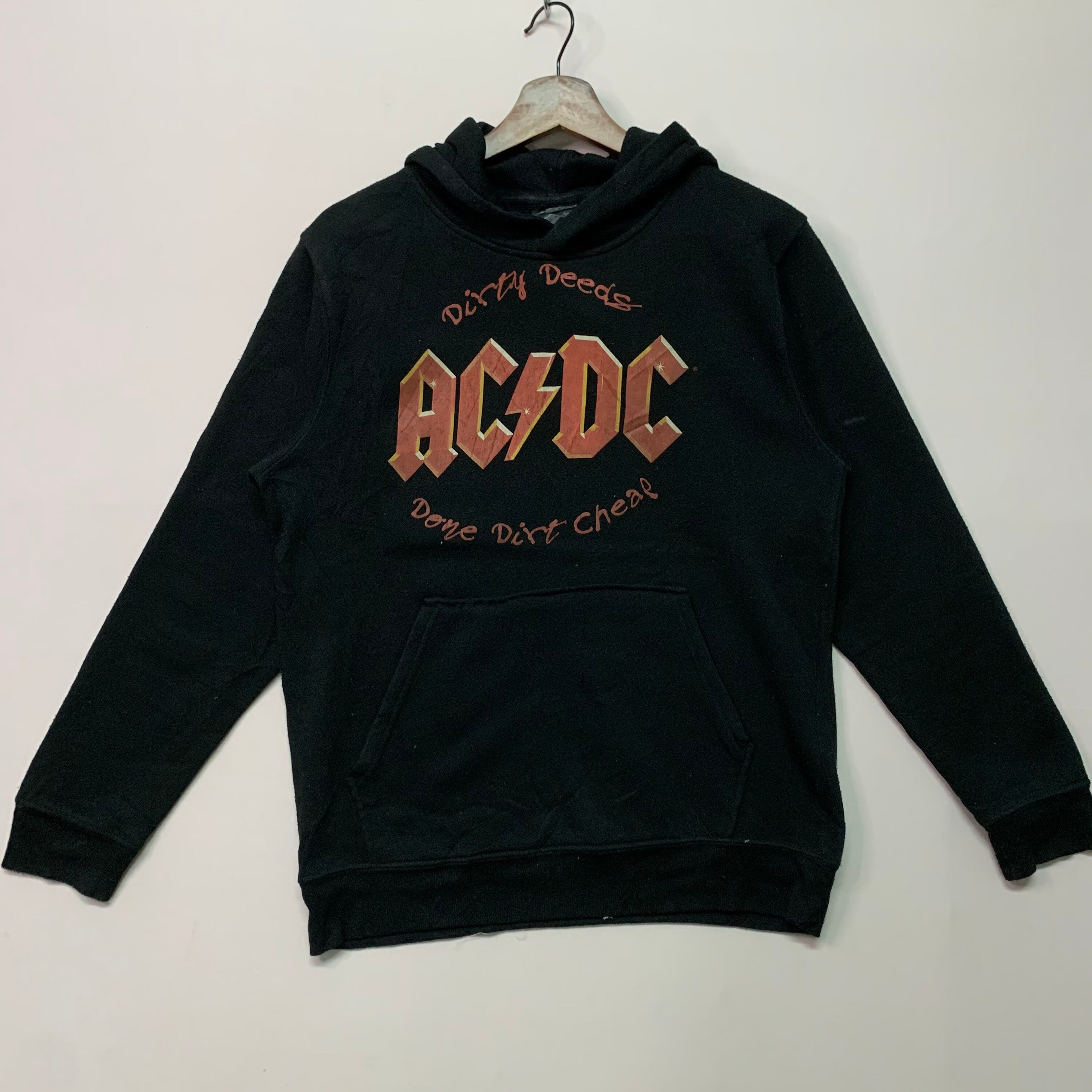 AC/DC ビッグロゴ プルオーバーパーカー ブラック ac dc パーカーの通販