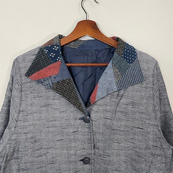 Vintage Unbranded Patchwork Coat Jacket Vintage U… - image 2