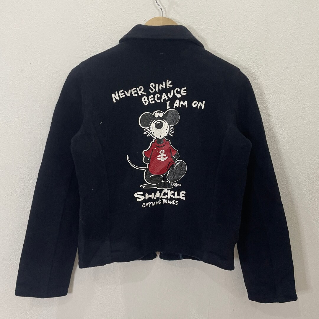 Vintage Shackle Jacket Vintage Shackle Wool Jacket Vintage Shackle Zipper Ups Jacket Size M