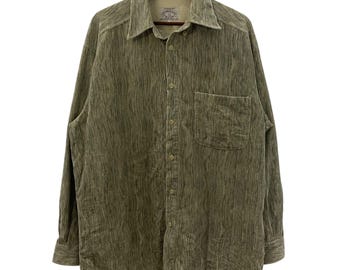 Reserved Vintage GIORGIO ARMANI Striped Cotton Shirt: 80s Designer