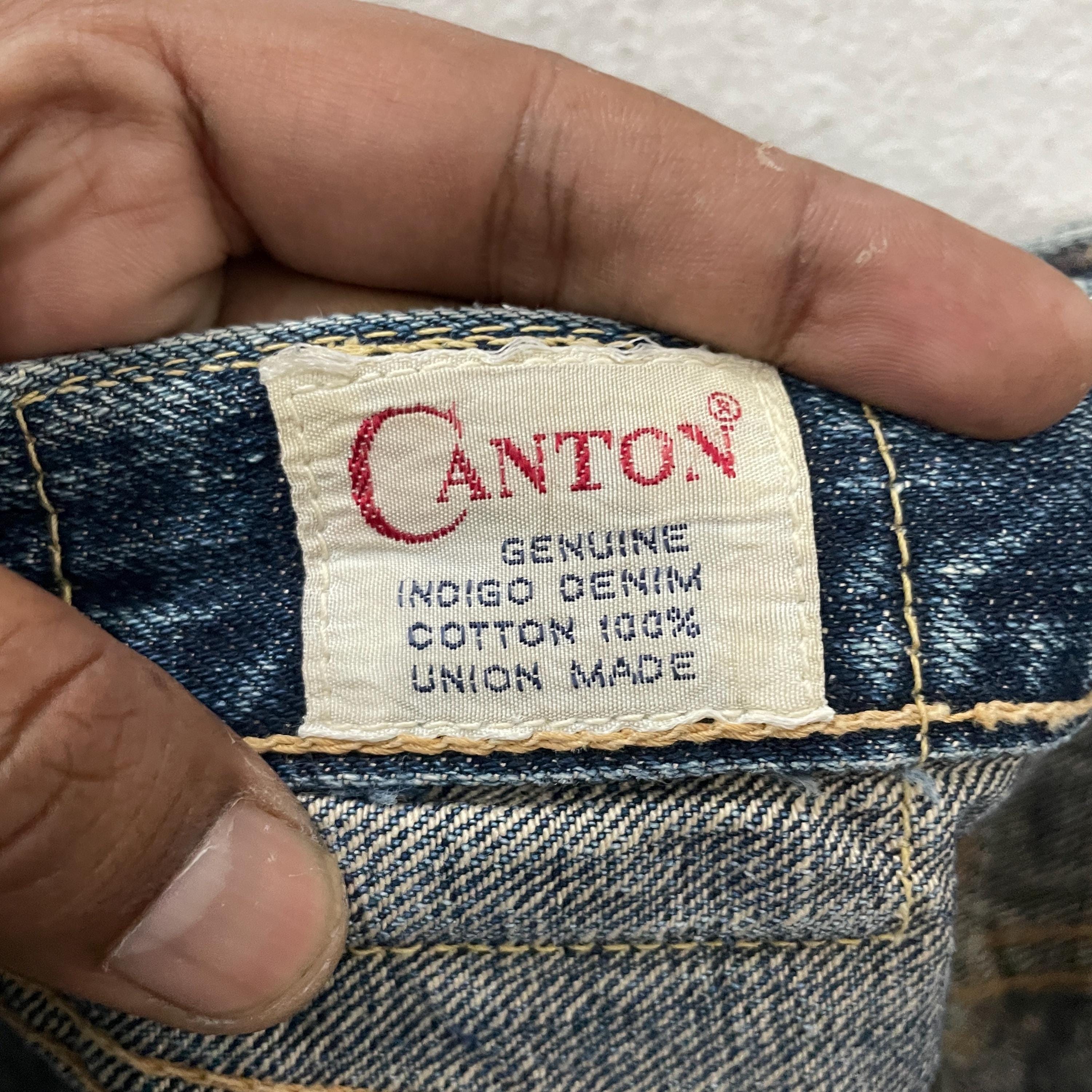 Vintage 90s Canton Selvedge Denim Jeans Vintage 90s Canton Redline