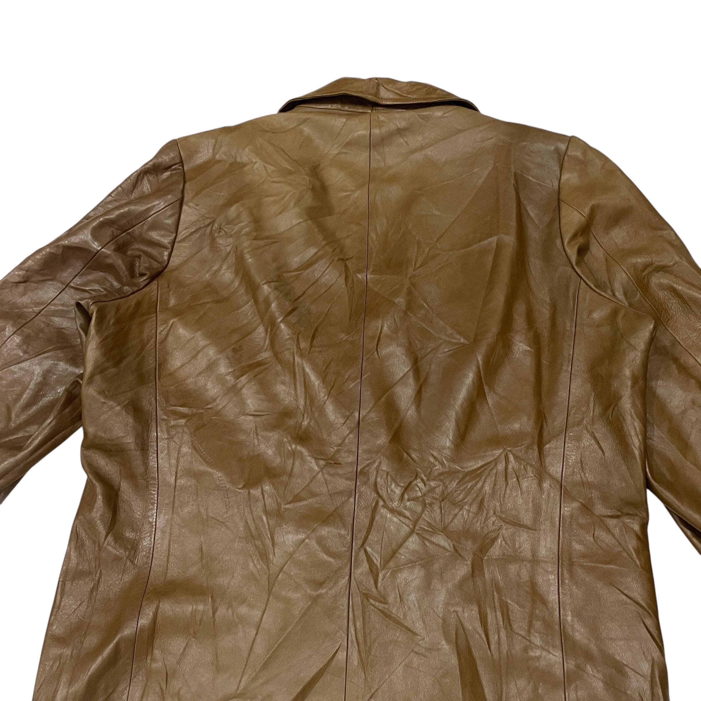 ジャケット・アウター LOEWE LEATHER CAR COAT vintage OLD Vintage Loewe Leather Jacket Vintage Loewe 1846 Leather Jacket
