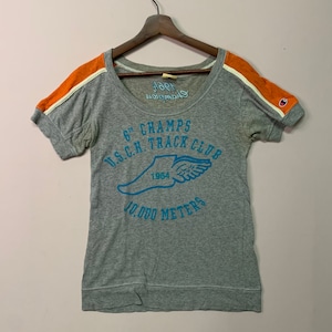 Vintage Champion T-Shirt Vintage Champion Stickerei Logo Tee Vintage Champion Rundhals-T-Shirt Größe M