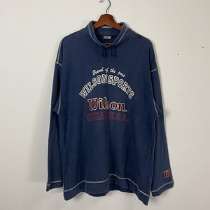 Vintage Wilson Sports Big Logo Sweater Vintage Wilson Sweater Vintage Wilson Pullover Sweater Size L